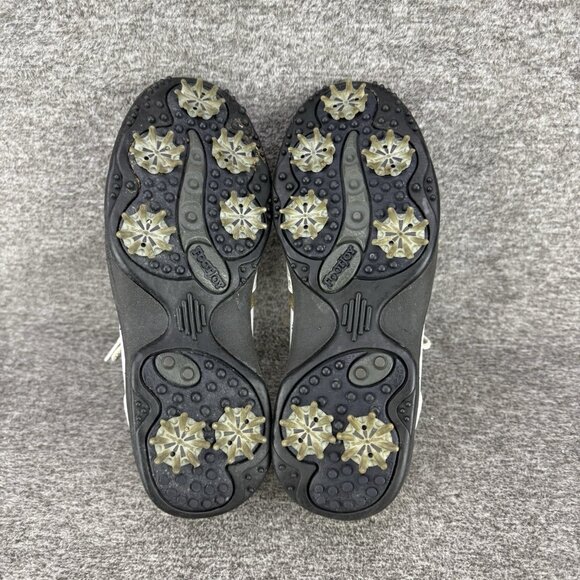 ✅Footjoy FJ Greenjoys 48762 Women's 7M Golf Shoes White Leather Lace Up Athletic - Picture 3 of 10